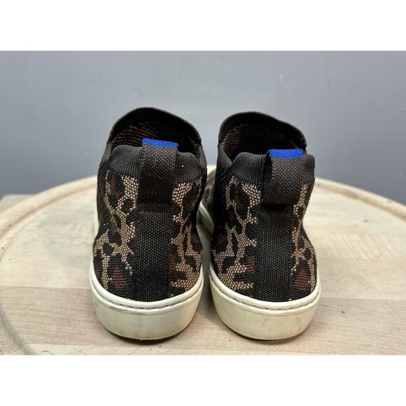 Rothy's Chelsea Wildcat Leopard Print Slip on Ankle Boots Womens 8.5 Animal - Picture 4 of 9